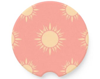 Posavasos de esteatita Sunshine para coche: un bonito accesorio para el coche, regalo para conductores, ambiente veraniego, decoración para el coche, artículos esenciales para el coche.
