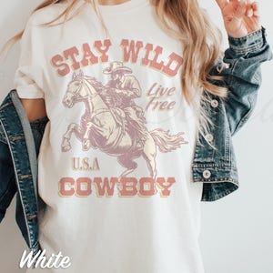 Cowboy Graphic tees Comfort Colors Cowgirl Tee Western Vintage Style tshirt Gift for Her Funny Shirt Trendy