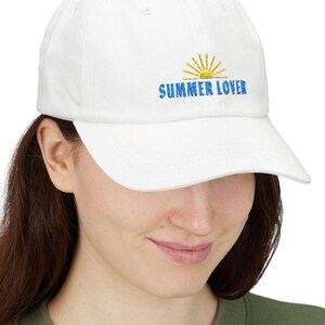 Summer Lover Embroidered Dad Cap Beach Lover Gift for Her, Outdoor Adventures, Vintage Casual Style