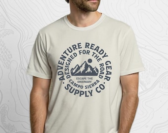 Camping Outdoor Graphic Shirt – Camping Gift, Hiking Gift, Gift for Boyfriend, Fishing, Adventure awaits
