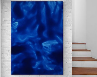 Blue Abstract Art Print, Home Décor Canvas Art Print, Bedroom Art Print, Office Painting Print, Large abstract Art Canvas, Modern Wall Art