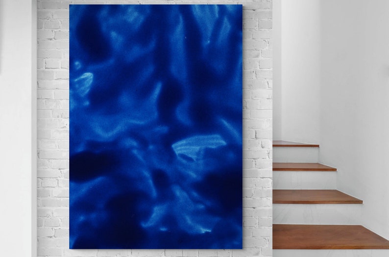 Blue Abstract Art Print, Home Décor Canvas Art Print, Bedroom Art Print, Office Painting Print, Large abstract Art Canvas, Modern Wall Art