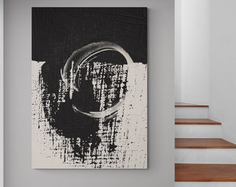 Black, white Abstract Art Print, Home Décor Canvas Art, Bedroom Print, Office Painting Print, Large abstract Art Canvas, Modern Wall Art