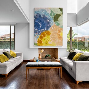 Colorful Abstract Art Print, Home Décor Canvas Art Print, Bedroom Print ...