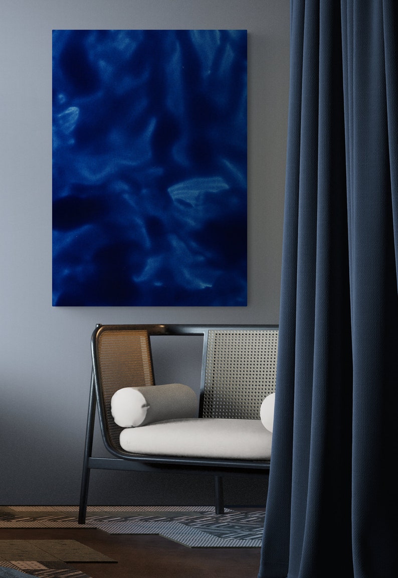 Blue Abstract Art Print, Home Décor Canvas Art Print, Bedroom Art Print, Office Painting Print, Large abstract Art Canvas, Modern Wall Art