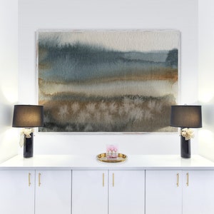 Winter Landscape Art Print, Home Décor Canvas Art Print, Bedroom Print, Office Painting Print, Large abstract Art Canvas, Modern Wall Art