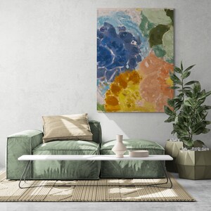 Colorful Abstract Art Print, Home Décor Canvas Art Print, Bedroom Print ...
