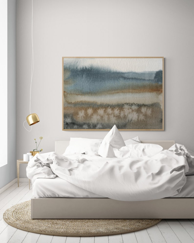 Winter Landscape Art Print, Home Décor Canvas Art Print, Bedroom Print, Office Painting Print, Large abstract Art Canvas, Modern Wall Art