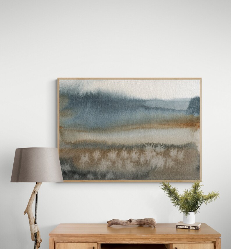 Winter Landscape Art Print, Home Décor Canvas Art Print, Bedroom Print, Office Painting Print, Large abstract Art Canvas, Modern Wall Art