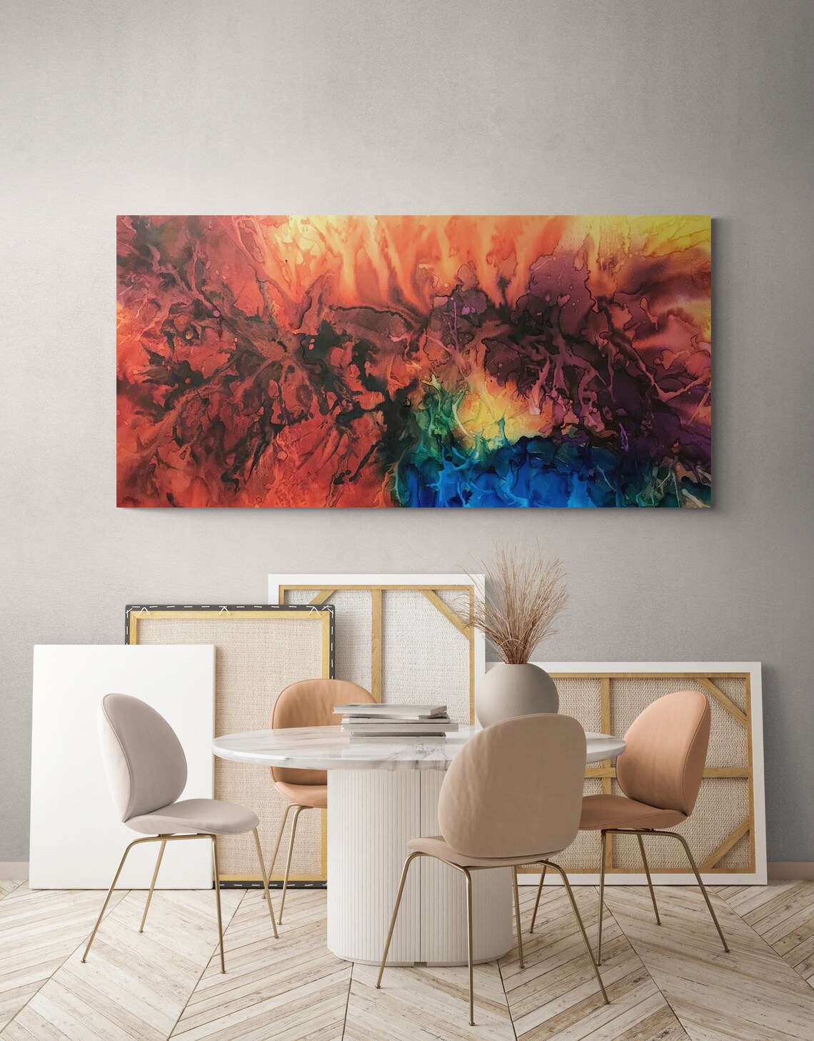 Colorful Large Wall Art Print Home Decor Print Abstract Etsy