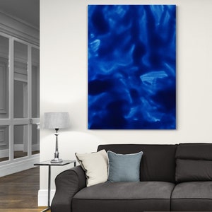 Blue Abstract Art Print, Home Décor Canvas Art Print, Bedroom Art Print, Office Painting Print, Large abstract Art Canvas, Modern Wall Art