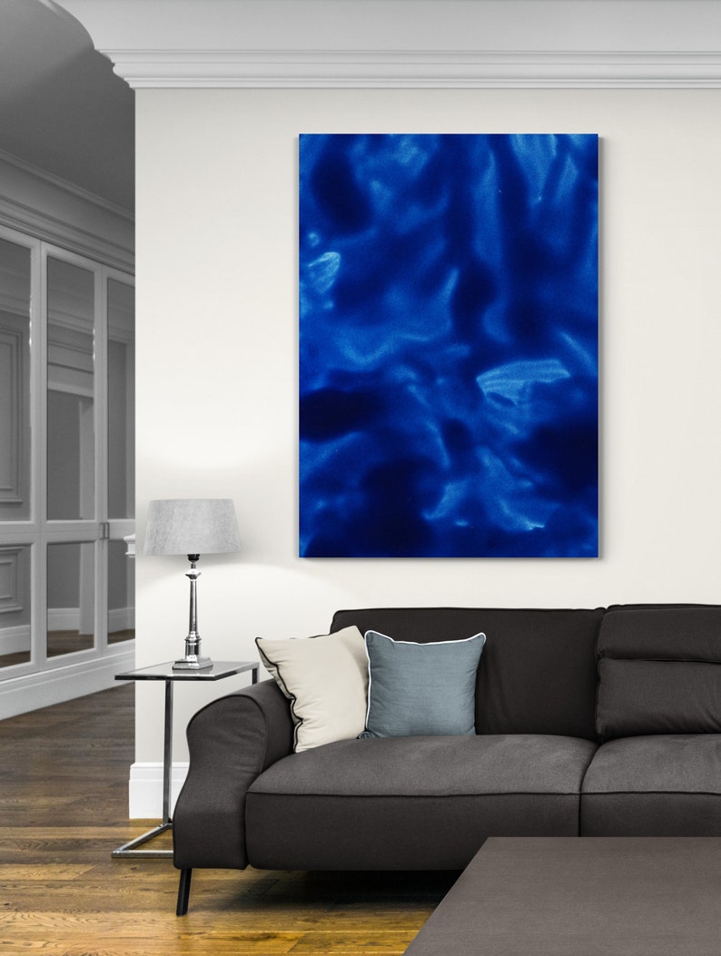 Blue Abstract Art Print, Home Décor Canvas Art Print, Bedroom Art Print, Office Painting Print, Large abstract Art Canvas, Modern Wall Art