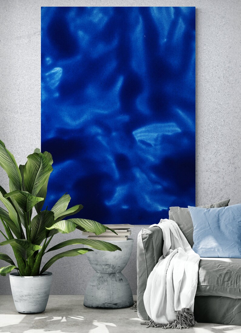 Blue Abstract Art Print, Home Décor Canvas Art Print, Bedroom Art Print, Office Painting Print, Large abstract Art Canvas, Modern Wall Art