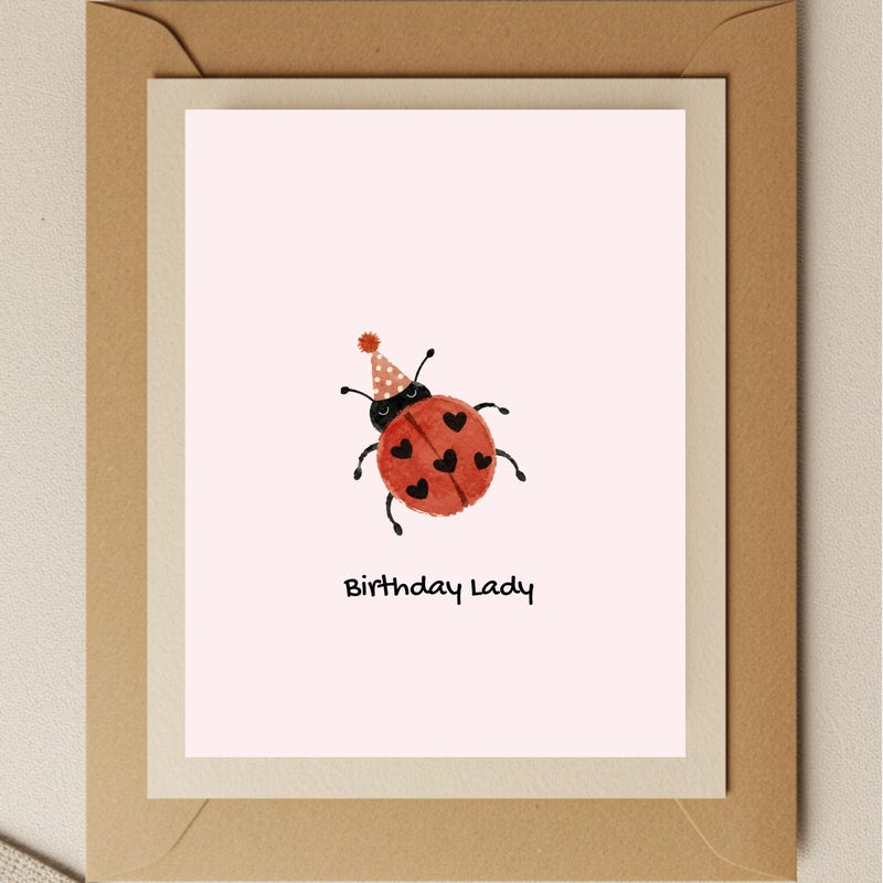 Lady Bug Greeting Cards - Etsy
