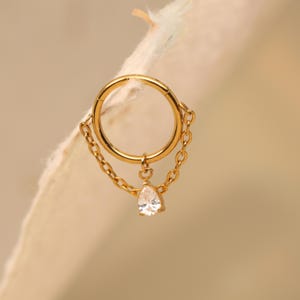Orecchino a cerchio a catena 16G • Anello al naso con segmento incernierato • Orecchino a elica • Cerchio Huggie • Piercing Rook • Orecchino a cartilagine