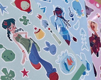 Go Girls! Sticker Sheets