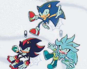 Sonic Triple S 2.5" Acrylic Keychain Charms