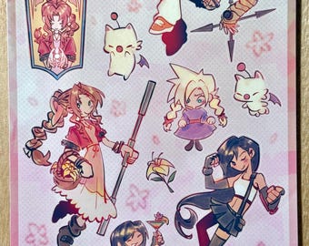Final Fantasy 7 Sticker Sheet