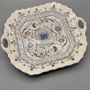 Copeland Spode Florence Square 11” Platter with Handles. Vintage in Excellent Condition.