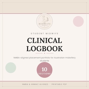 Loggbok för klinisk placering för barnmorskestudenter | Portfolio för Australiens NMBA