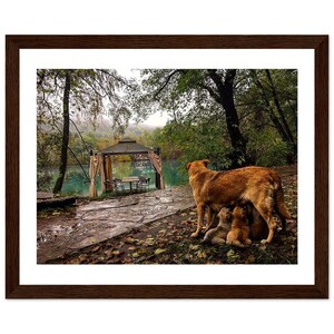Póster enmarcado en madera de Autumn Haven