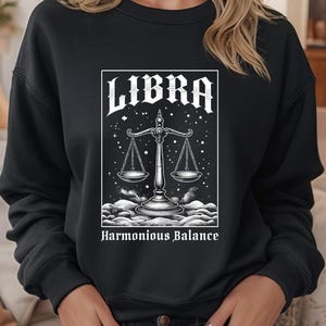 Libra Tarot Sweatshirt, Libra Zodiac Crewneck, Libra Sign Gift, Astrology Lover Shirt, Libra Sign Sweatshirt, Birthday Gift for Him or Her