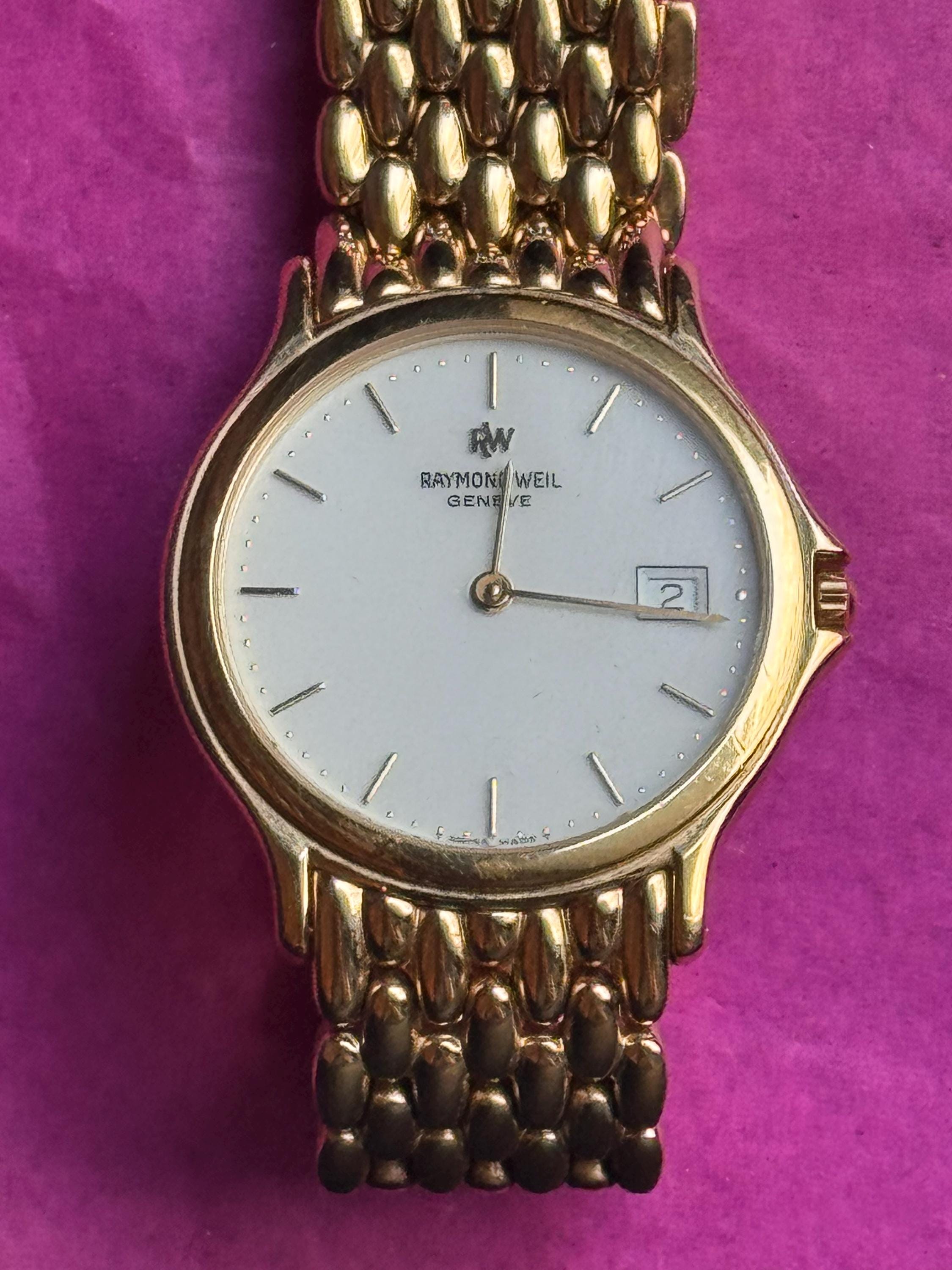 Raymond weil 18k gold watch - Etsy 日本