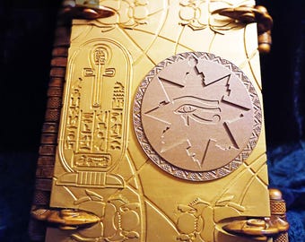 Buch des Amun-Ra, Replik im Maßstab 1:1 – Handgefertigtes Sammlerstück aus Gold