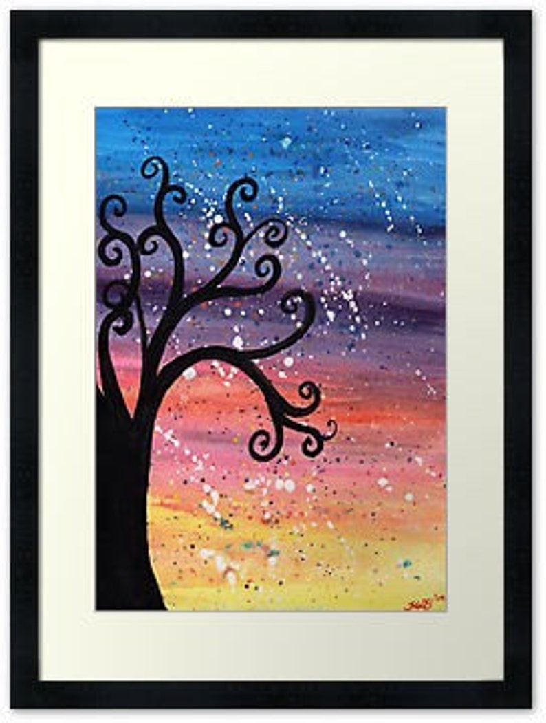 Sunset Shower Original Watercolour Painting image 2