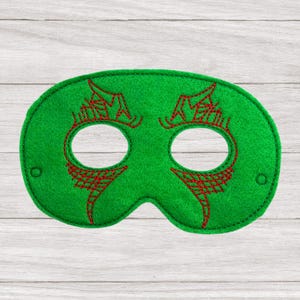 Green Guy Mask, Pretend Play, Dress Up, Mask for Adults, Mask For Kids, Preschool, Felt Mask, Imagination, Halloween Costume, Party Favor