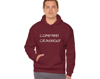 Casual Company Crashout-hoodie - Unisex sweater van zware mix, coole streetwear, cadeau voor vrienden, ontspannen stijl, dagelijks gebruik