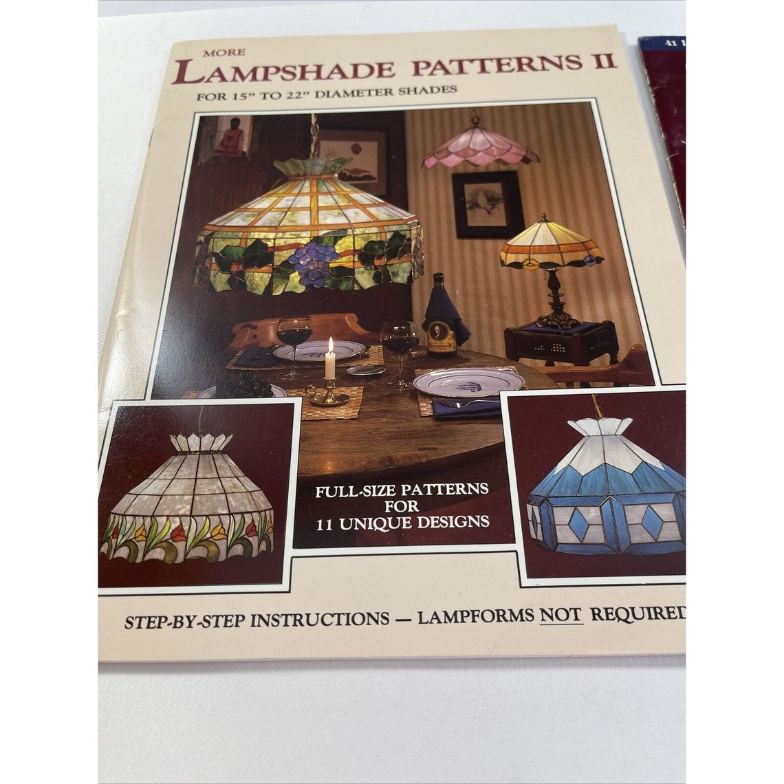 Vintage Stained Glass Lamp Shade Pattern Books 2 Books | Etsy