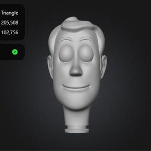 Plik STL 3D Woody Accurate Head - Toy Story