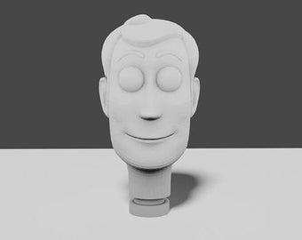 Woody Accurate Head 3D STL File - Toy Story
