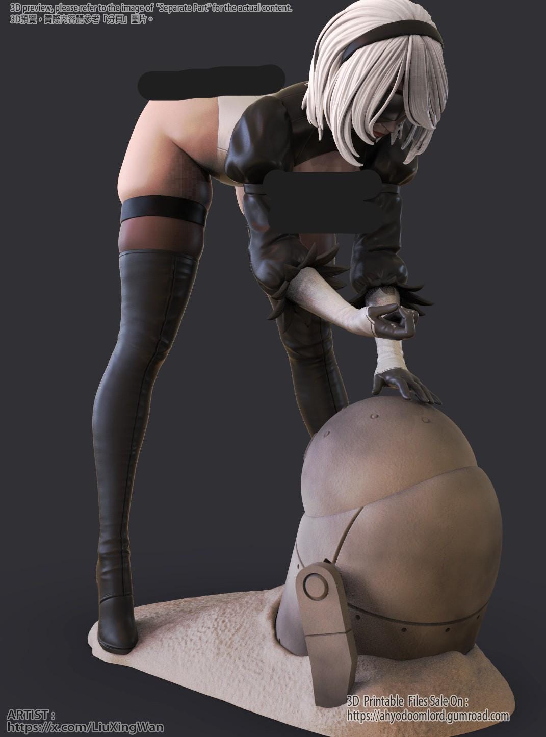 2B Nier Automata - 3D STL Printable File