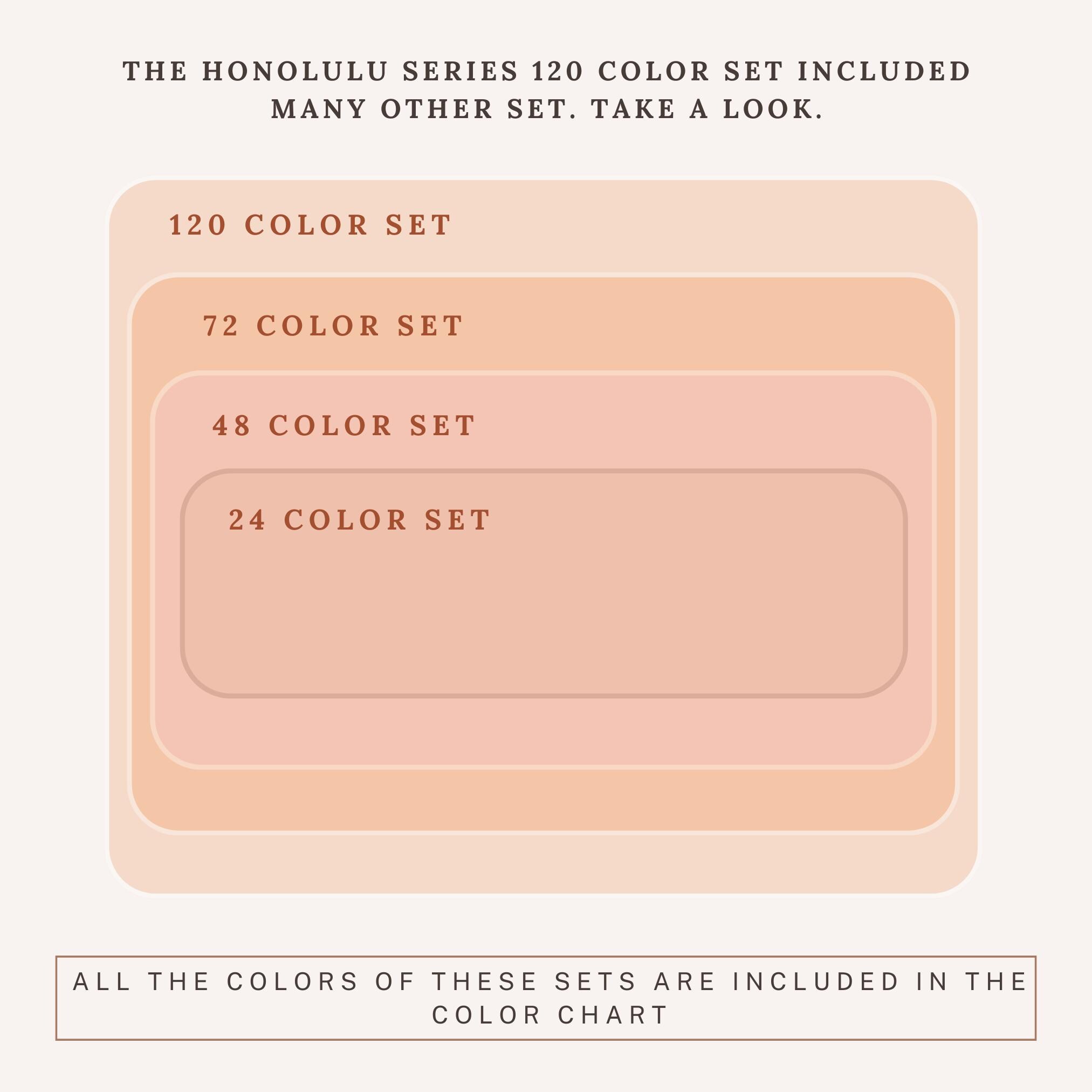 Honolulu Color 120 Ohuhu Honolulu Color Chart | DIY Swatch Chart | Digital Files ...