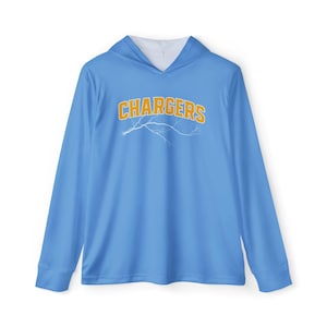 Chargers Design Men&#39;s Athletic Hoodie: UPF 50+ Sports Warmup