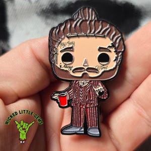 Post Malone Funko Inspired Acrylic Pin | Always Tired Red Cup Collectible | Wicked Little Gems Exclusive