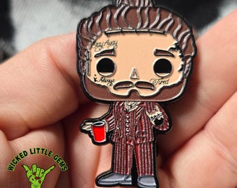 Post Malone Funko Inspired Acrylic Pin | Always Tired Red Cup Collectible | Wicked Little Gems Exclusive