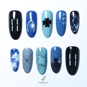 WISHBONE ELEVEN ELEVEN Conan Gray (Cancer) – Custom Hand Painted Press On Nail Art