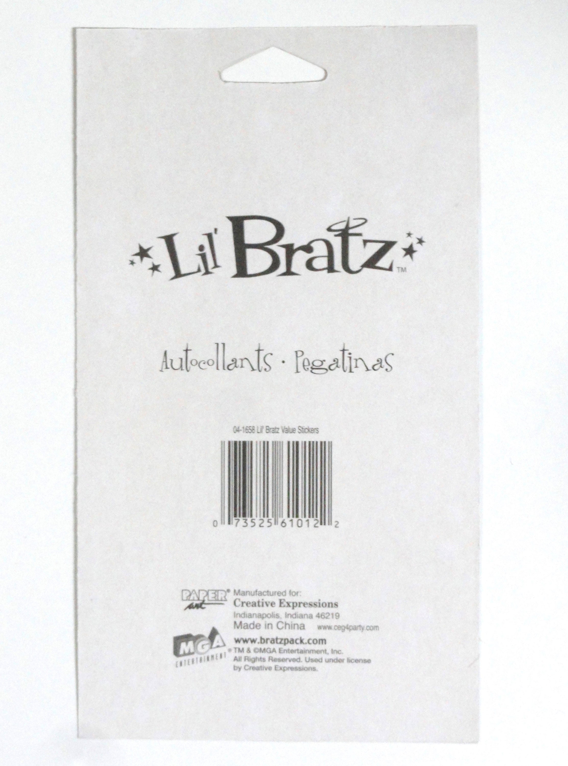 Vintage Lil' Bratz Stickers, 4 Full Sheets, Ailani Zada Talia