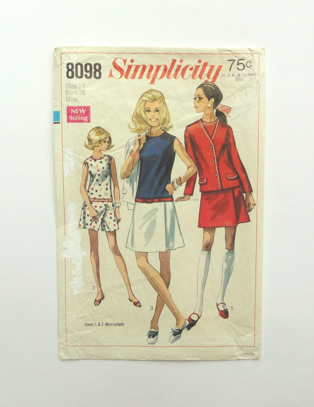 Cut Simplicity 8098, Culotte Dress Dart Fitted Bodice, Sleeveless A ...