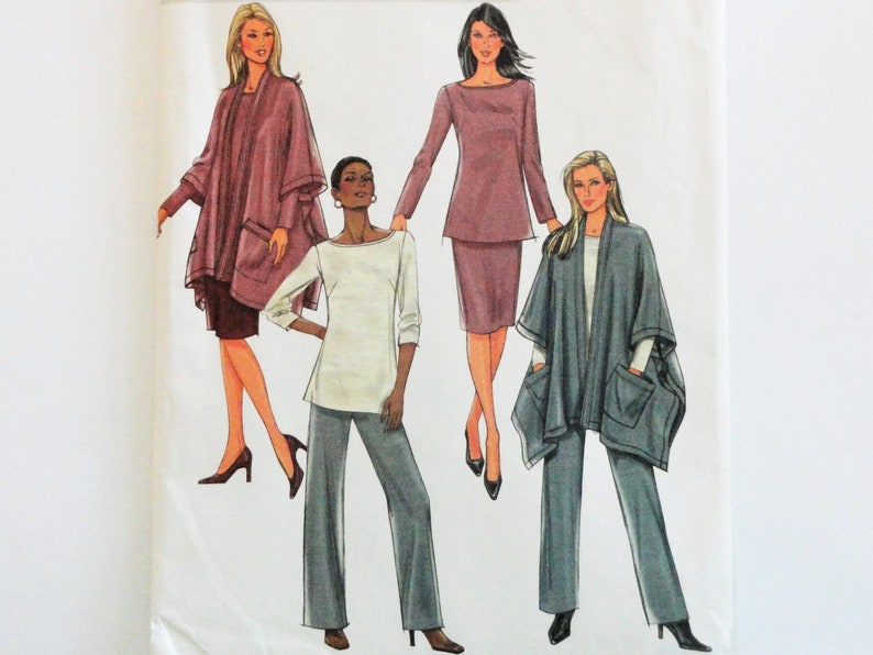 4086 Vintage Butterick SEWING Pattern Misses Jacket Pants Skirt Wardrobe UNCUT