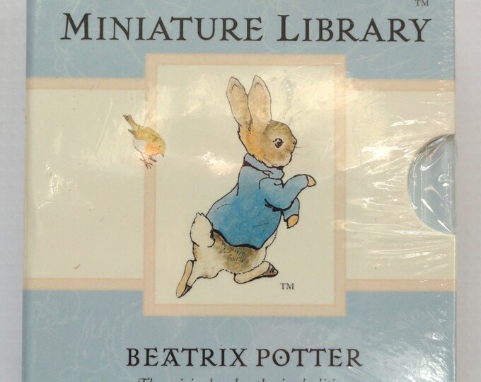 Peter Rabbit Miniature Library, 4 Small Books, Tale of Peter Rabbit ...