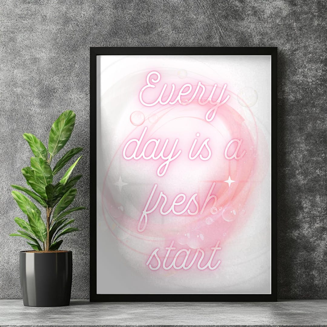 Motivational Quote Print: Minimalist Wall Art, Daily Inspiration (PNG ...