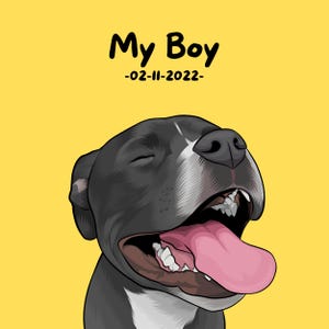PERSONALIZED drawn PET PORTRAIT Vector Style, Custom dog photo, cartoon art, full color caricature animal, digital files