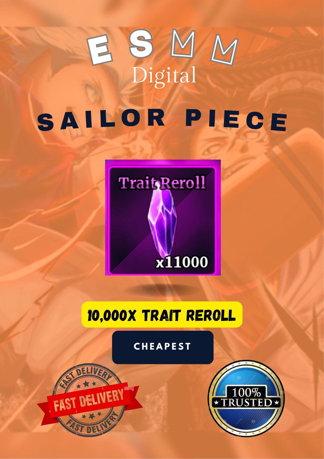 Trait Reroll Icon Sailor Piece - 100k Trait Reroll - Roblox - Schnelle Lieferung ...