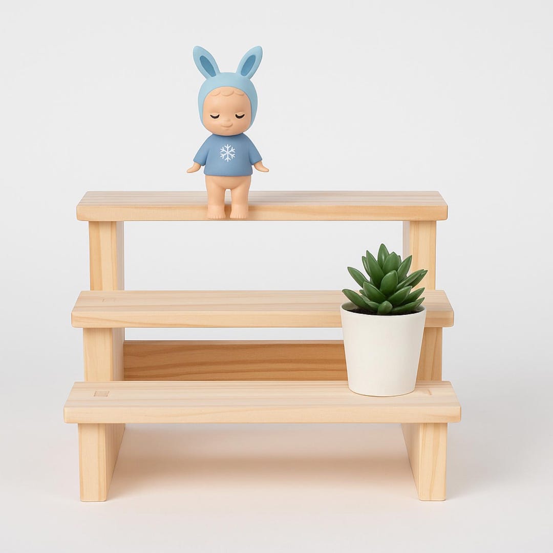 Wooden Display Riser Rack, Multilayer Storage Stand, Jewelry Organizer ...