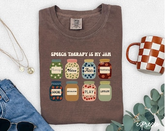 Logopädie Shirt, Logopädin Pathologen Shirt, Logopädin Shirt, SLP Geschenk, SLPA T-Shirt, Logopädie ist meine Jam, A0115