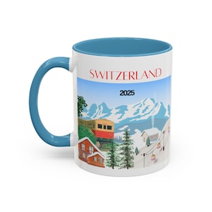 Switzerland Travel Mug: Swiss Alps Scenic Souvenir
